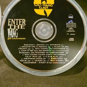 Vtg 1993 Wu-Tang Clan 36 CHAMBERS CD Hip Hop Rap